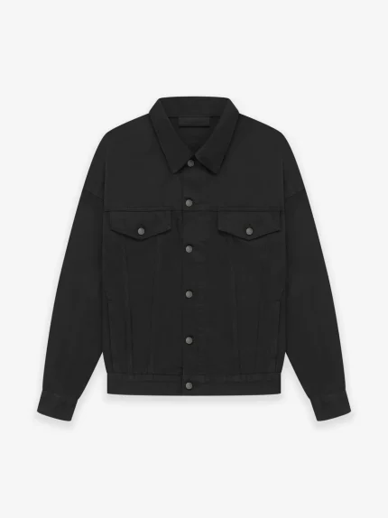 Essential Denim Jacket Jet Black