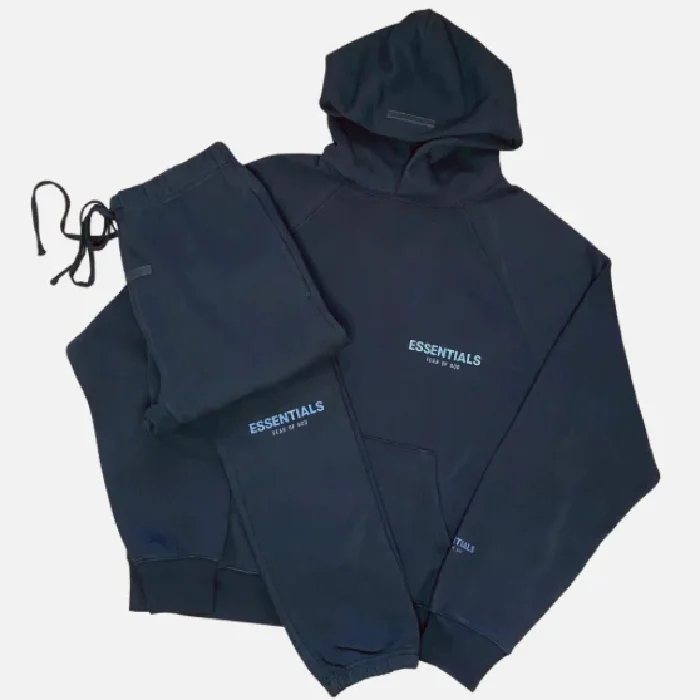 Essential FOG Tracksuit – Blue Embroidery