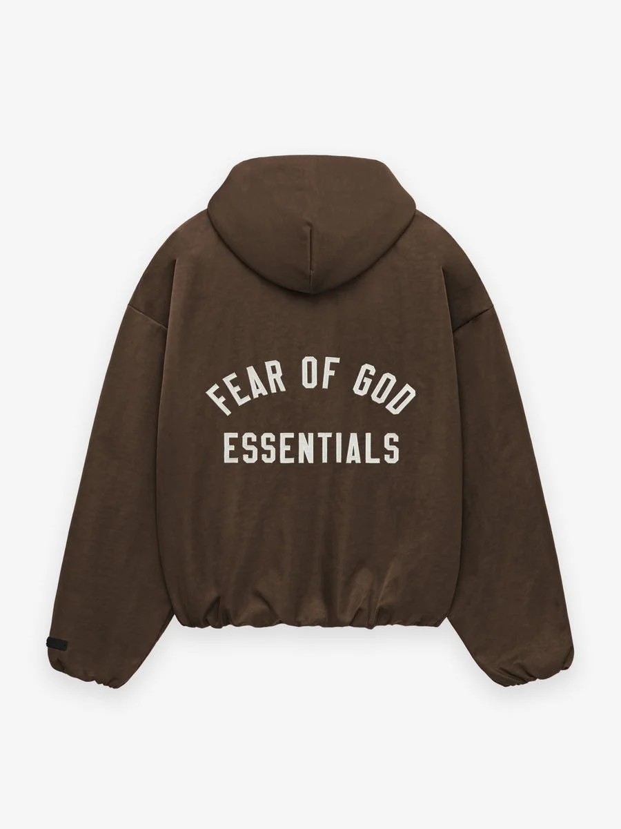 Essentials Textured Nylon Women’s Hooded Bomber